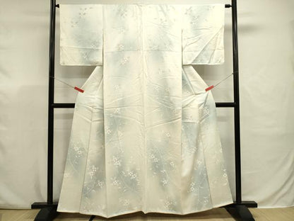 平和屋着物■上質な小紋　枝花文　暈し染め　正絹　逸品　DABJ9366ya