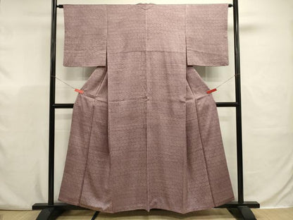 平和屋着物■江戸小紋　亀甲花尽くし文　田中未治郎　正絹　逸品　DABJ9368ya