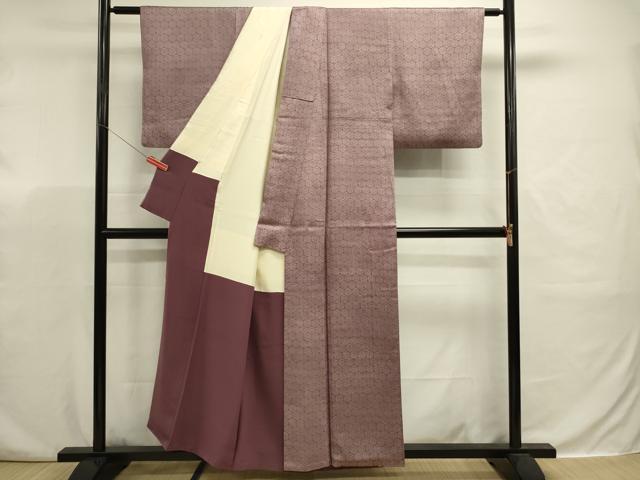 平和屋着物■江戸小紋　亀甲花尽くし文　田中未治郎　正絹　逸品　DABJ9368ya