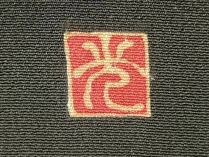 平和屋着物■豪華黒留袖　作家物　檜扇飛鶴花松文　金彩　正絹　逸品　DABJ9373ya