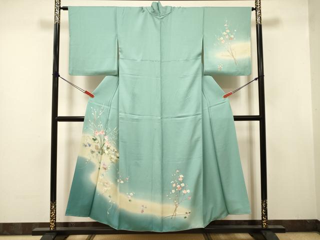 平和屋着物■訪問着　飾花文　暈し染め　正絹　逸品　DABJ9384ya