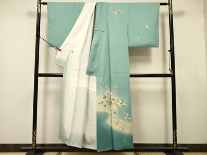 平和屋着物■訪問着　飾花文　暈し染め　正絹　逸品　DABJ9384ya