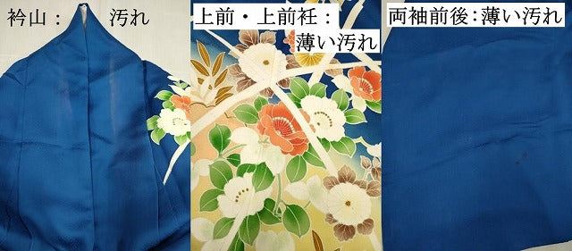 平和屋着物■訪問着　草花文　暈し染め　金彩　正絹　逸品　DABJ9393ya