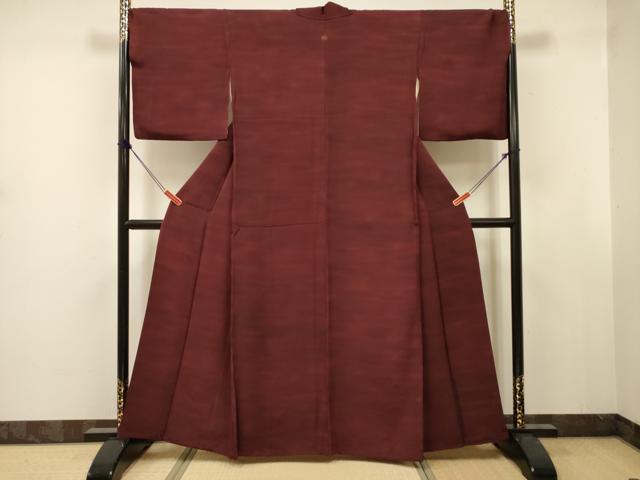 平和屋着物■上質な小紋　霞文　暈し染め　正絹　逸品　DABJ9394ya