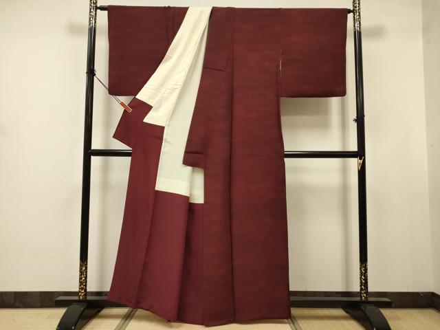 平和屋着物■上質な小紋　霞文　暈し染め　正絹　逸品　DABJ9394ya