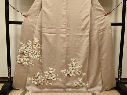 平和屋着物■訪問着　駒刺繍　小花尽くし　金彩　正絹　逸品　DABJ9398ya