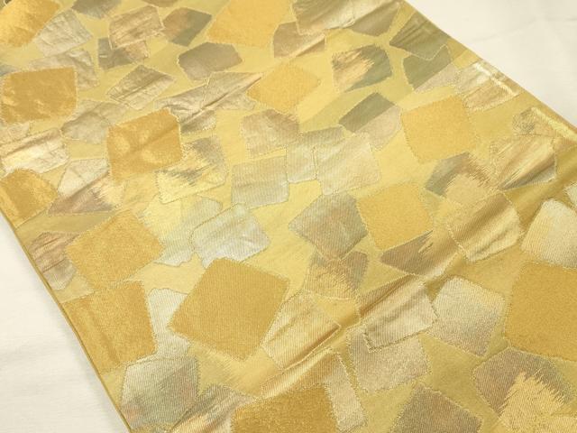 平和屋着物◎六通柄袋帯　箔散らし　金糸　正絹　逸品　DABJ9448ya