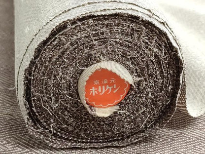 平和屋着物▼江戸小紋　反物　着尺　紗綾形文様　お召縮緬　逸品　未使用　DABJ9559we