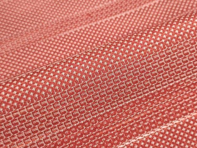 平和屋着物▼羽織・コート　反物　羽尺　紬地　100亀甲　横段文　逸品　未使用　DABJ9569we