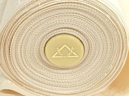 平和屋着物▼白生地　反物　着尺　八掛付き　生成り色　逸品　未使用　DABJ9640we