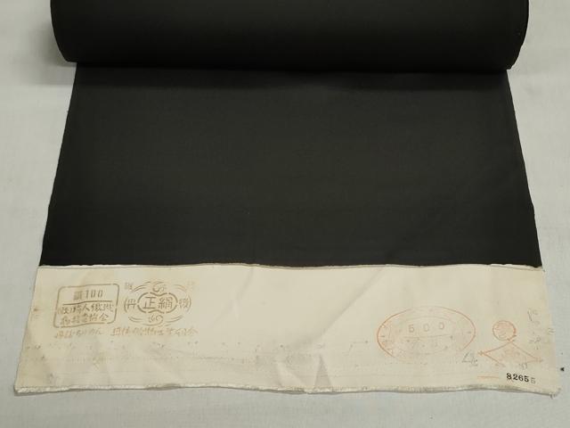 平和屋着物▼羽織・コート　反物　羽尺　花車文　黒地　金彩　逸品　未使用　DABJ9781we