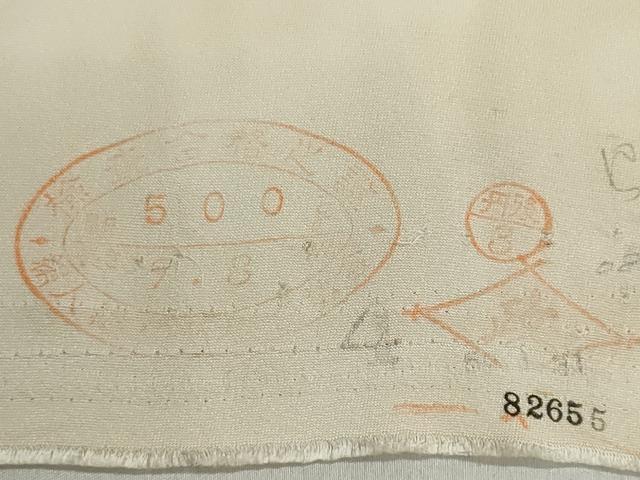平和屋着物▼羽織・コート　反物　羽尺　花車文　黒地　金彩　逸品　未使用　DABJ9781we