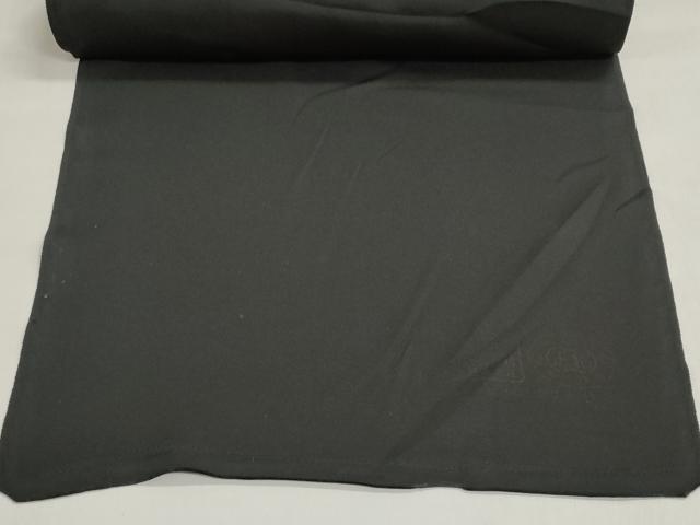 平和屋着物▼羽織・コート　反物　羽尺　地紙風景花鳥文　黒地　金彩　逸品　未使用　DABJ9784we