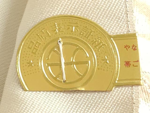 平和屋着物▼西陣　名古屋帯　帯反物　草花文　金糸　逸品　未使用　DABJ9815we