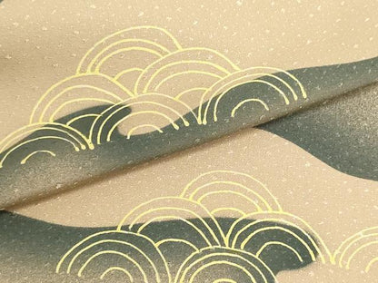 平和屋着物▼羽織・コート　反物　羽尺　青海波　逸品　未使用　DABJ9840we