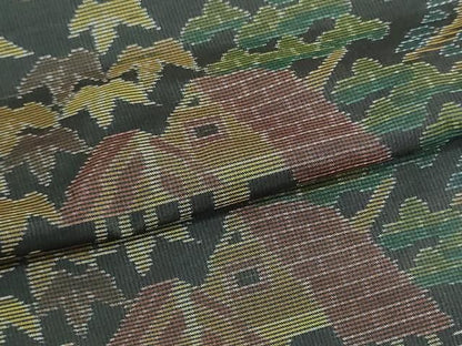 平和屋着物▼本場大島紬　反物　着尺　風景文　逸品　未使用　DABJ9882we