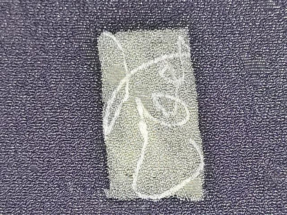平和屋着物●付下げ　解き反物　着尺　作家物　手描き　草花文　金通し地　逸品　DABJ9931we