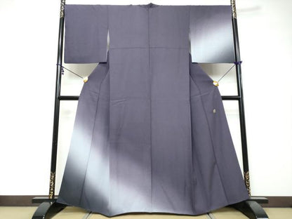 平和屋着物●訪問着　水晶染　霞文　暈し染め　正絹　逸品　DABK0004ud