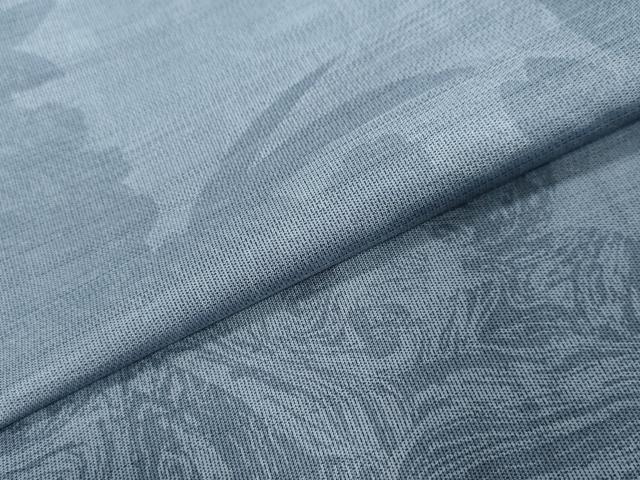 平和屋着物●訪問着　紬地　草花文　シルエット　ロング丈　正絹　逸品　DABK0015ud