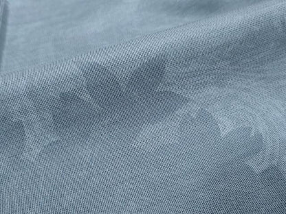 平和屋着物●訪問着　紬地　草花文　シルエット　ロング丈　正絹　逸品　DABK0015ud