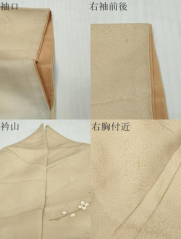 平和屋着物●訪問着　屏風草花文　暈し染め　金彩　正絹　逸品　DABK0022ud