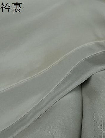 平和屋着物●江戸小紋　草花間道　反端付き　正絹　逸品　DABK0035ud