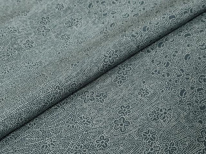 平和屋着物●江戸小紋　草花間道　反端付き　正絹　逸品　DABK0035ud