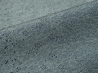 平和屋着物●江戸小紋　草花間道　反端付き　正絹　逸品　DABK0035ud