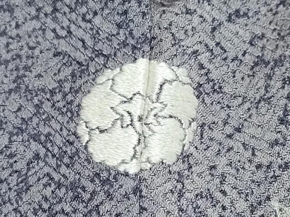 平和屋着物●訪問着　駒刺繍　流水草花文　金彩　正絹　逸品　DABK0046ud