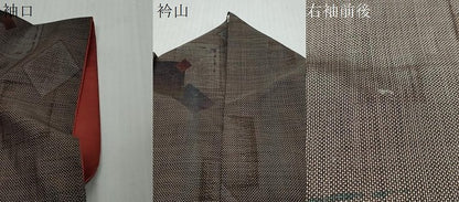 平和屋着物●本場大島紬　9マルキ　箔散らし文　正絹　逸品　DABK0052ud