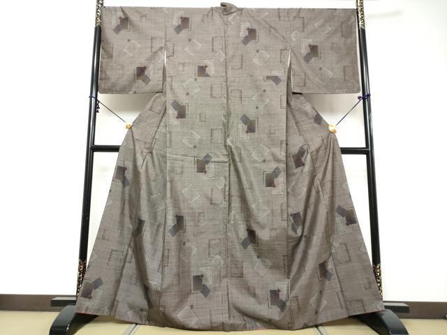 平和屋着物●本場大島紬　9マルキ　箔散らし文　正絹　逸品　DABK0052ud