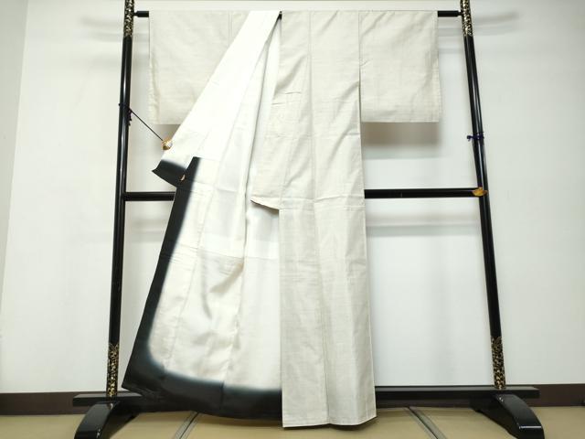 平和屋着物●本場大島紬　白大島　一元絣　ますいわ屋扱い　正絹　逸品　DABK0054ud
