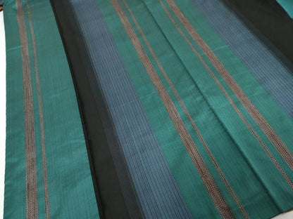 平和屋着物●本場大島紬　抽象文様　正絹　逸品　DABK0055ud
