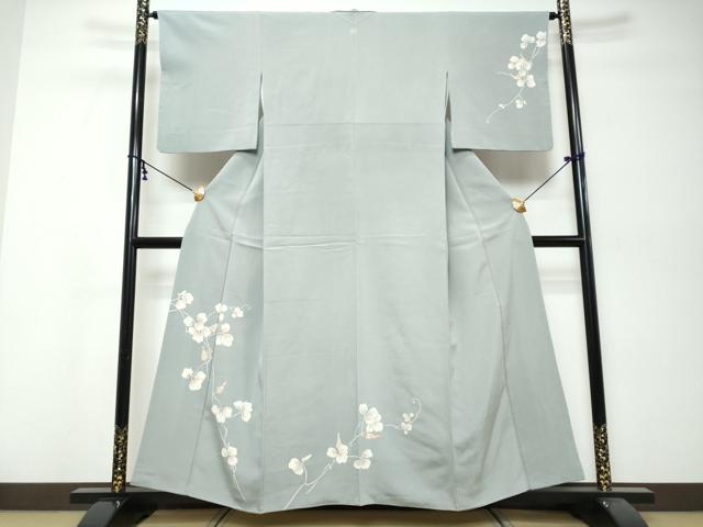 平和屋着物●訪問着　蔦の葉文　正絹　逸品　DABK0058ud