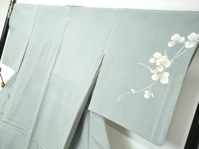 平和屋着物●訪問着　蔦の葉文　正絹　逸品　DABK0058ud