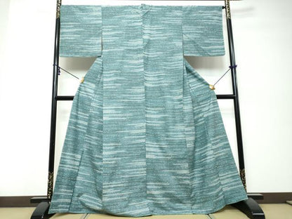 平和屋着物●上質な紬　霞文　金彩　正絹　逸品　DABK0062ud