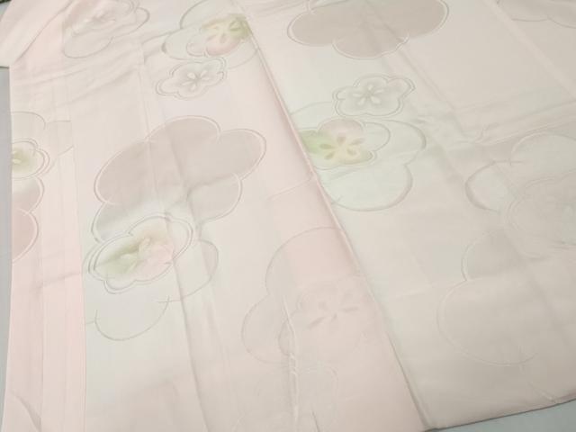 平和屋着物●長襦袢　袷　舞梅地紋　暈し染め　正絹　逸品　DABK0068ud