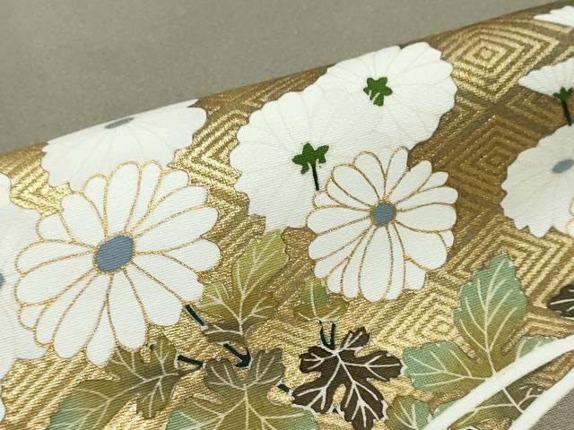 平和屋着物●豪華色留袖　作家物　駒刺繍　地紙飛鶴立波花文　暈し染め　金彩　正絹　逸品　DABK0095ud