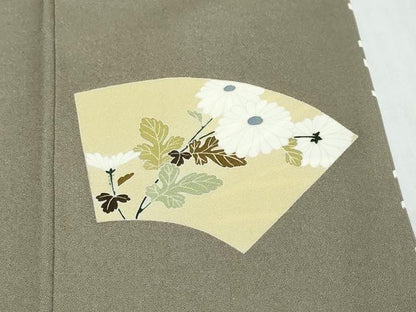 平和屋着物●豪華色留袖　作家物　駒刺繍　地紙飛鶴立波花文　暈し染め　金彩　正絹　逸品　DABK0095ud