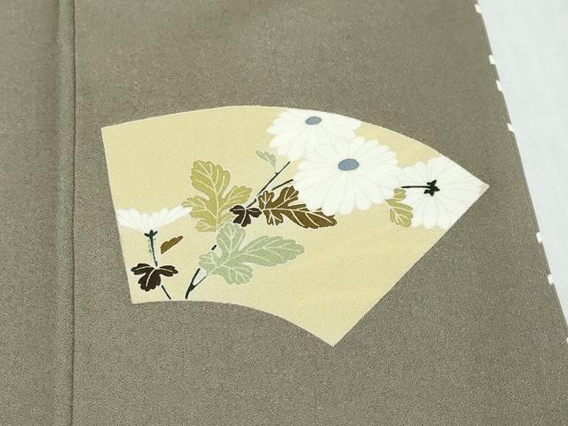 平和屋着物●豪華色留袖　作家物　駒刺繍　地紙飛鶴立波花文　暈し染め　金彩　正絹　逸品　DABK0095ud