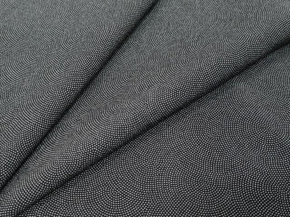 平和屋着物●江戸小紋　鮫小紋柄　黒地　正絹　逸品　DABK0096ud