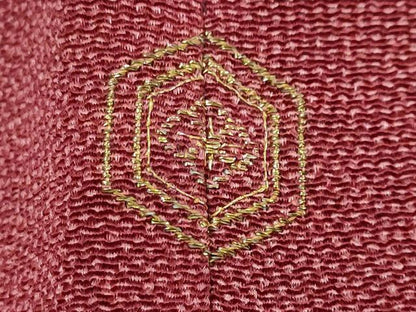 平和屋着物●江戸小紋　作家物　草木染　鮫小紋柄　正絹　逸品　DABK0102ud