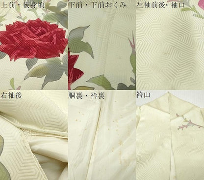 平和屋着物●豪華振袖　ろうけつ染め　枝花文　正絹　逸品　DABK0112ud