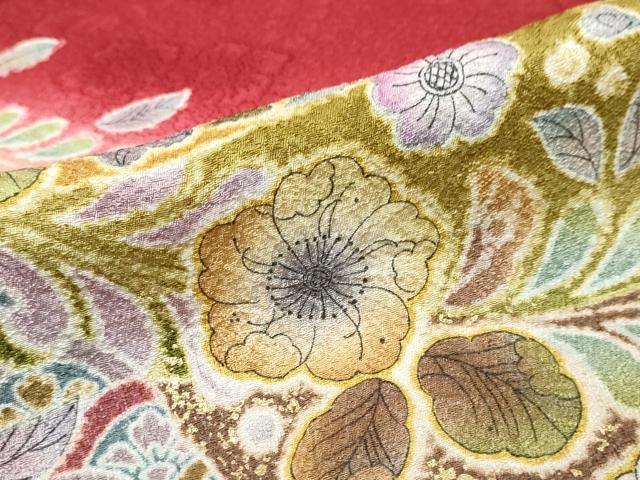 平和屋着物●豪華振袖　辻が花　暈し染め　金彩　やまと誂製　正絹　逸品　DABK0174ud