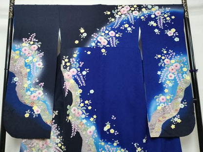 平和屋着物●豪華振袖　辻が花　暈し染め　やまと誂製　正絹　逸品　DABK0179ud