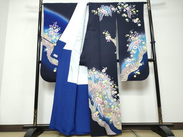平和屋着物●豪華振袖　辻が花　暈し染め　やまと誂製　正絹　逸品　DABK0179ud