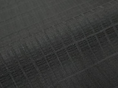 平和屋着物●上質な色無地　黒色　黒地　正絹　逸品　DABK0181ud