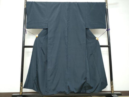 平和屋着物●男性　お召　アンサンブル　縞　正絹　逸品　DABK0213ud
