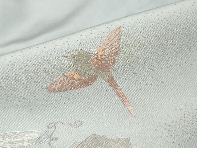 平和屋着物●中国三大刺繍　蘇州刺繍　総刺繍　色留袖　作家物　飛鳥南天文　暈し染め　金糸　正絹　逸品　未使用　DABK0231ud