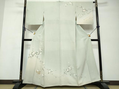 平和屋着物●訪問着　友禅　作家物　童子遊び　暈し染め　正絹　逸品　DABK0265ud